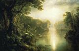 River Canvas Paintings - The River of Light